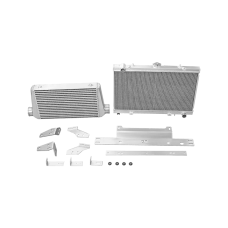 Aluminum Intercooler Radiator Mounting Bracket Kit For 86-91 RX7 RX-7 FC LS1 2JZ LS RB