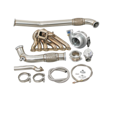 2JZGTE Single Turbo Manifold Downpipe Kit for RX7 FC Swap
