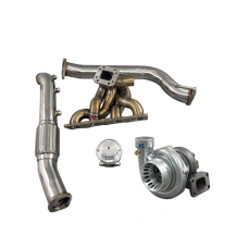 Top Mount GT35 Turbo Manifold Downpipe Kit For 08-12 Genesis Coup 2.0T GC