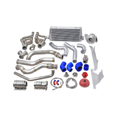 Single Turbo Manifold Downpipe Intercooler Kit For 74-81 Camaro LS1 Engine
